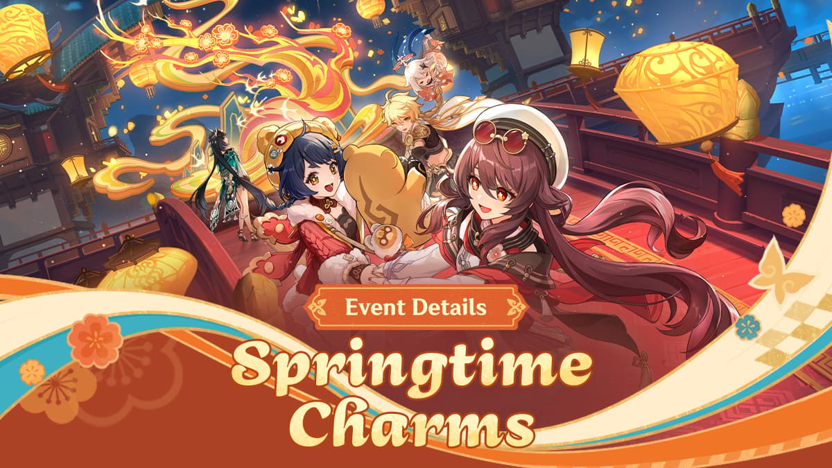 Official artwork of the completed Springtime Charms 2025 event
