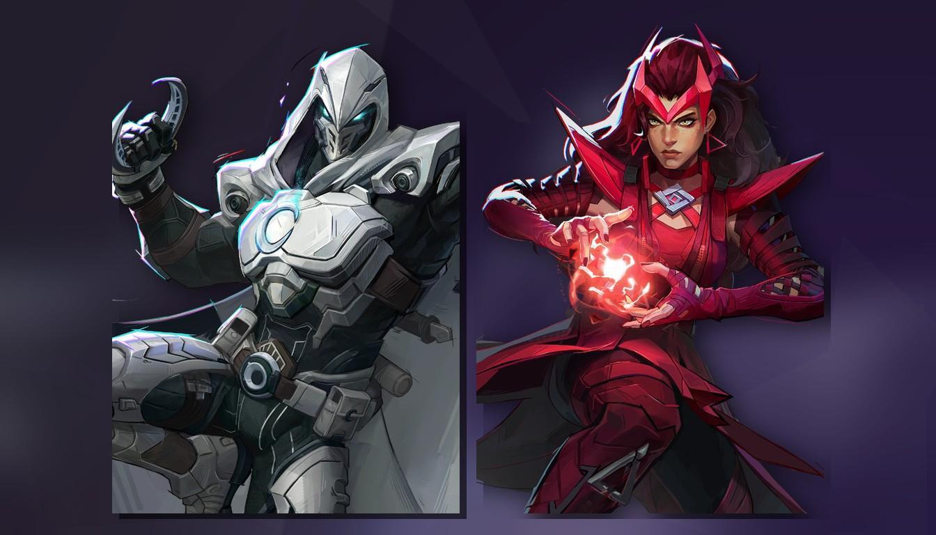 Moon Knight и Scarlet Witch, партнёры The Hood по командным способностям