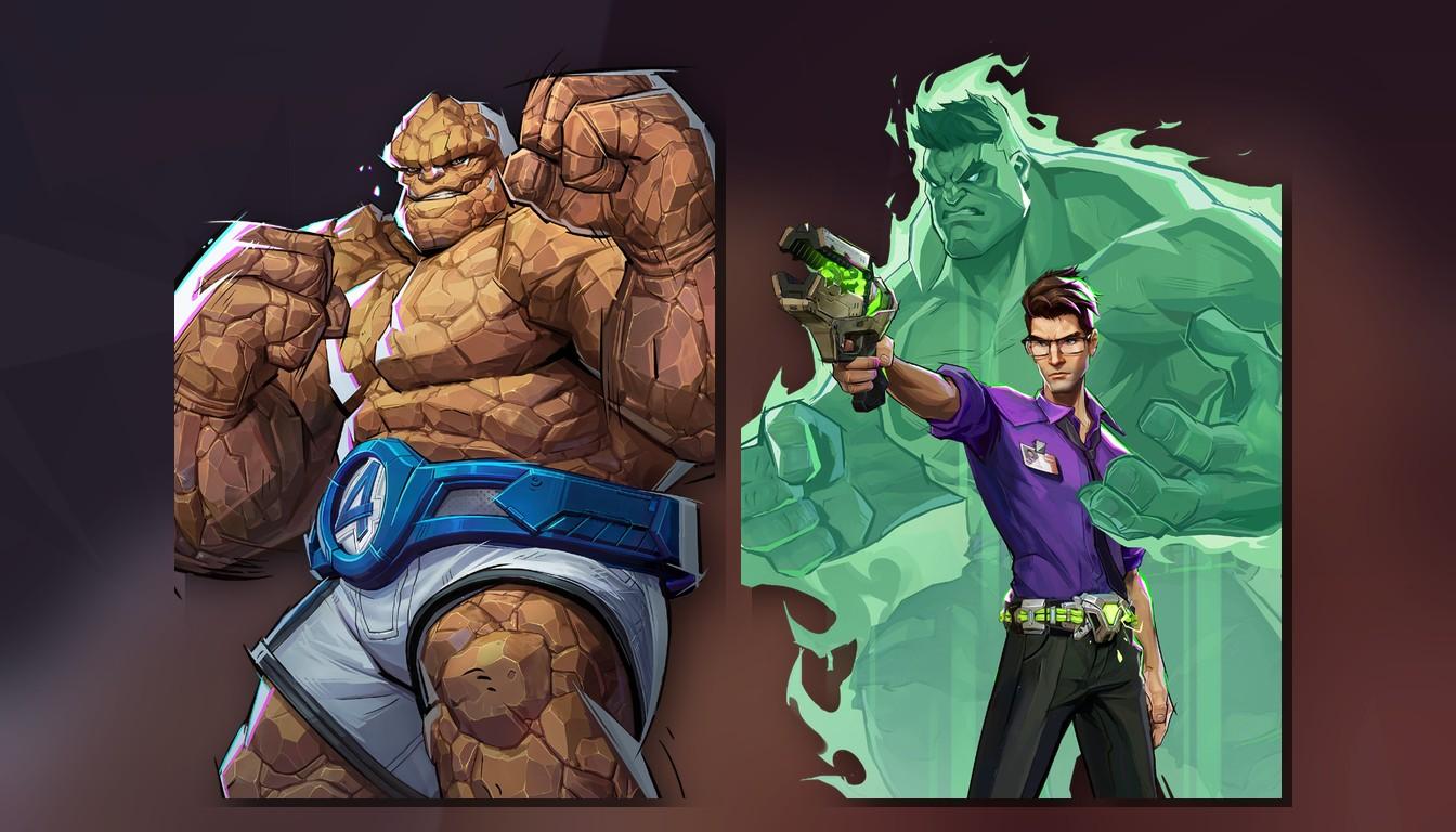 The Thing and Hulk, heavy heroes for 18v18 fights