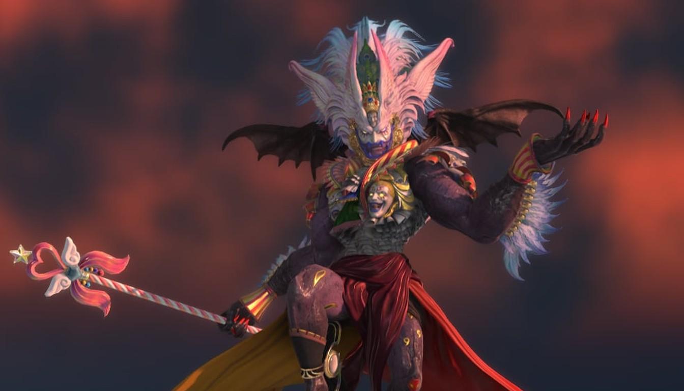Kefka in his final form wielding his ornate staff, the raid's signature weapon