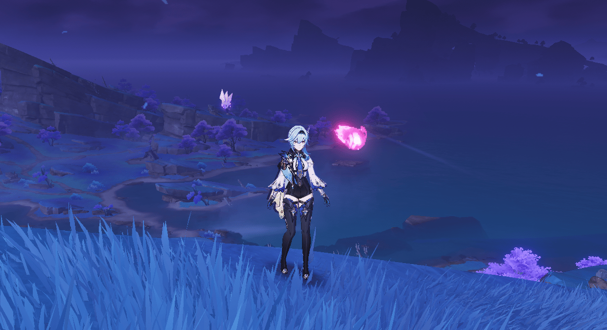 Electroculus above a slope on Seirai Island
