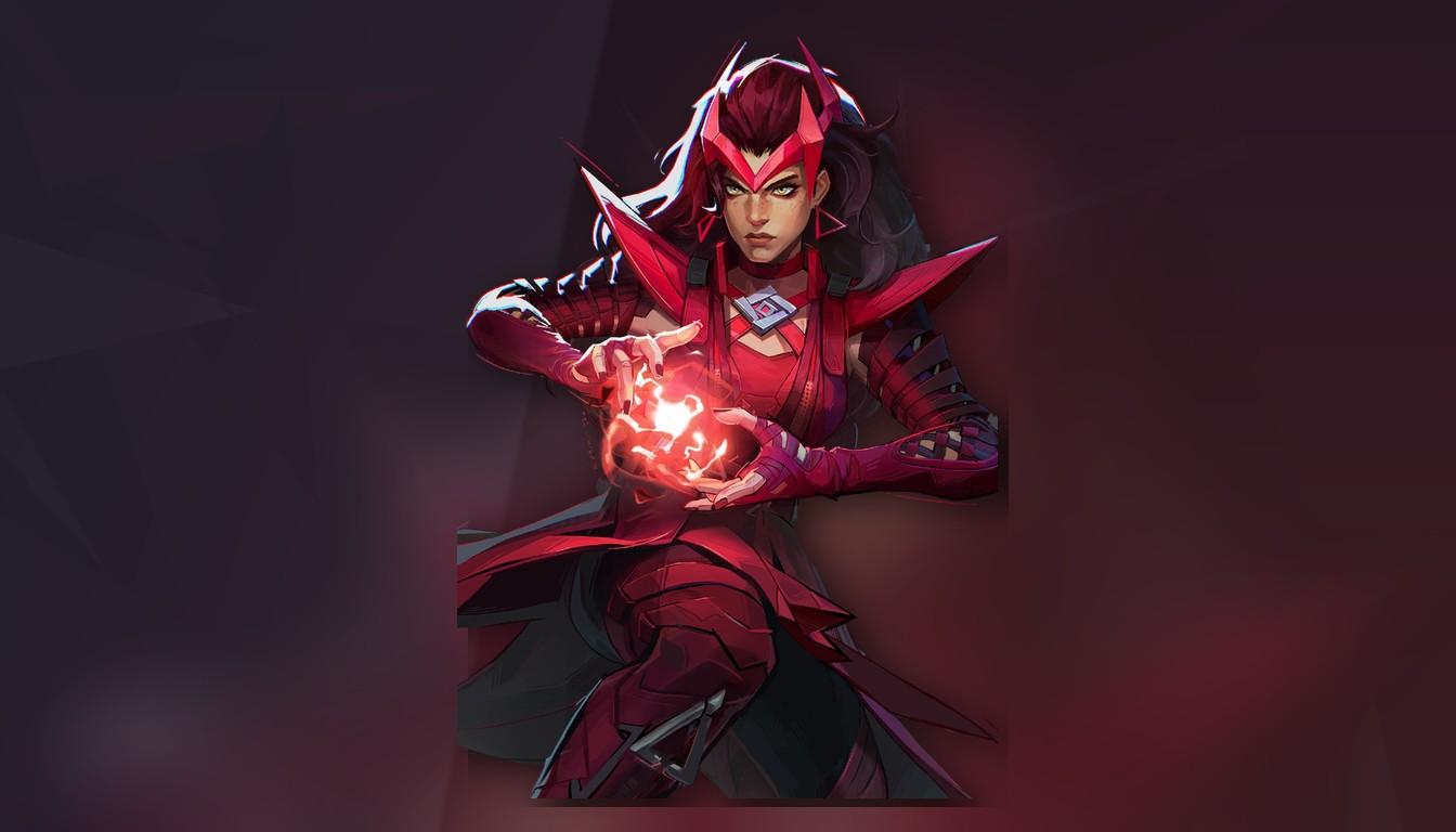 Scarlet Witch holding crimson energy