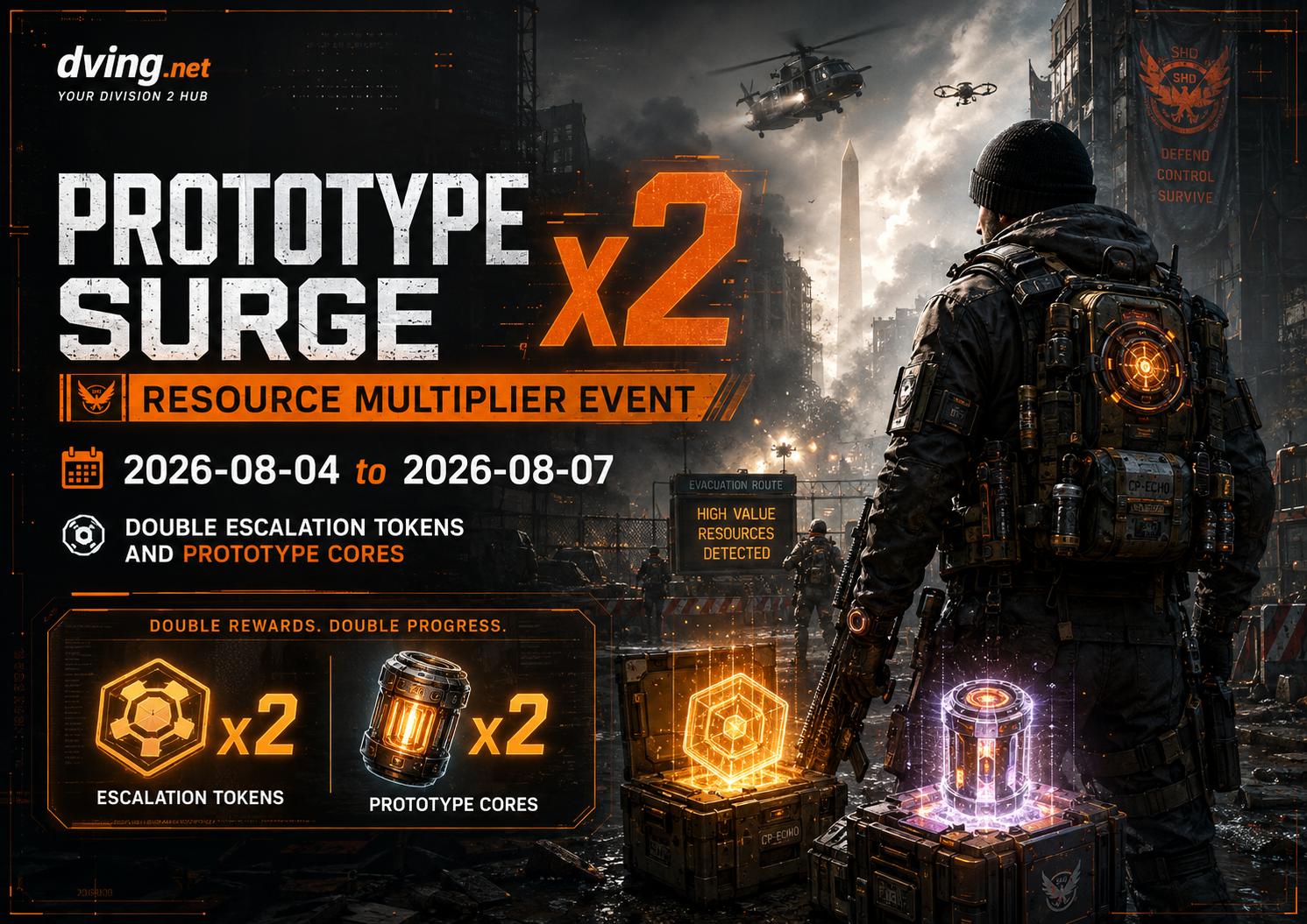 The Division 2 Prototype Surge x2 Event