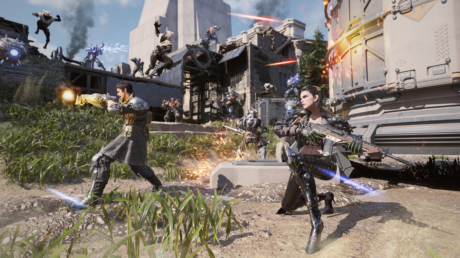 A Descendant squad fighting Vulgus