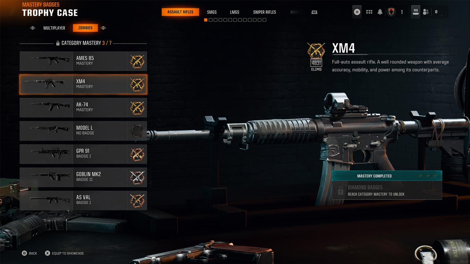 Calling Card, Mastery Badges, Medal Collection
