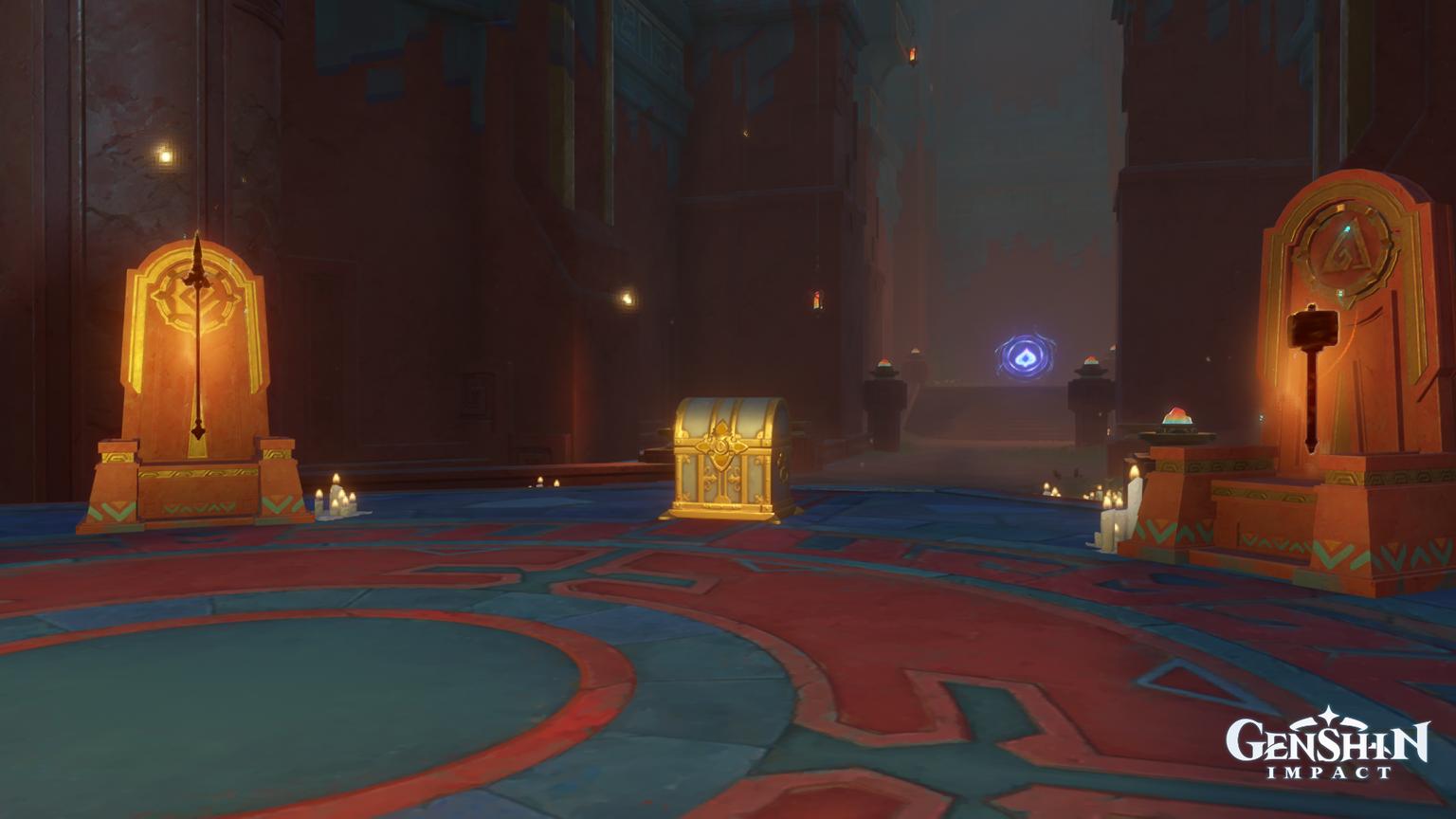 Luxurious Chest in a room with two wall mechanisms