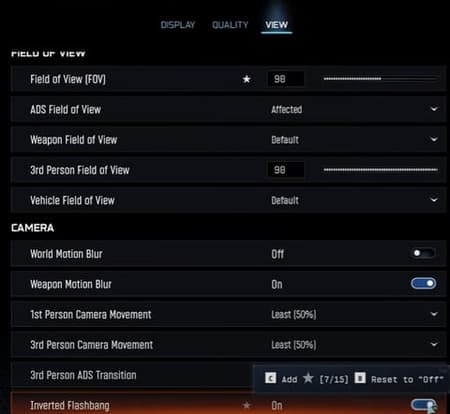 Best Settings