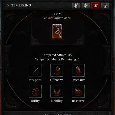 Tempering & Masterworking