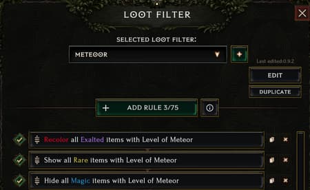 Loot Filter Guide
