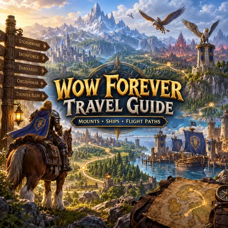 WoW Forever Travel Guide - Mounts, Ships, Flight Paths & New Routes