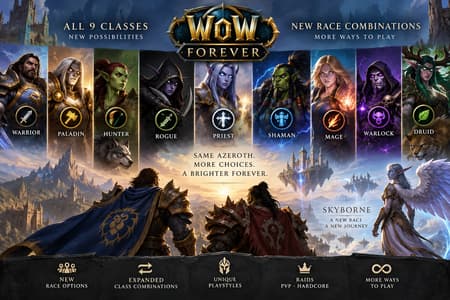 WoW Forever Classes Guide - All 9 Classes & New Race Combinations