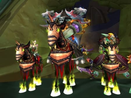 Fiery Warhorse's Reins background