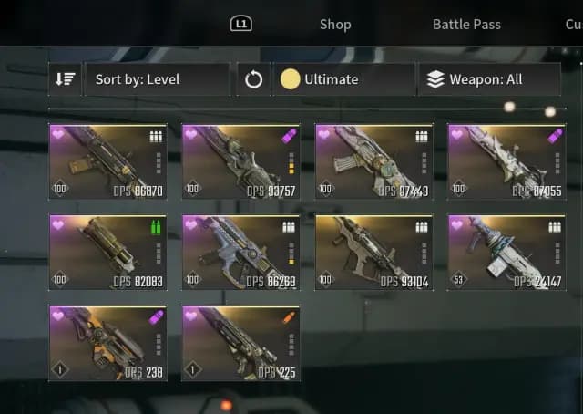 Тир Лист Ultimate Weapons